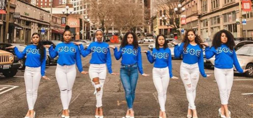 zeta phi beta sorority paraphernalia